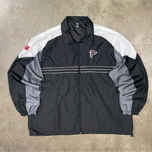 Vintage Atlanta Falcons NFL Full Zip Color Block Windbreaker Jacket